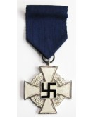 Silver cross "For 25 years of service" in original case. Germany