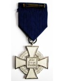 Silver cross "For 25 years of service" in original case. Germany